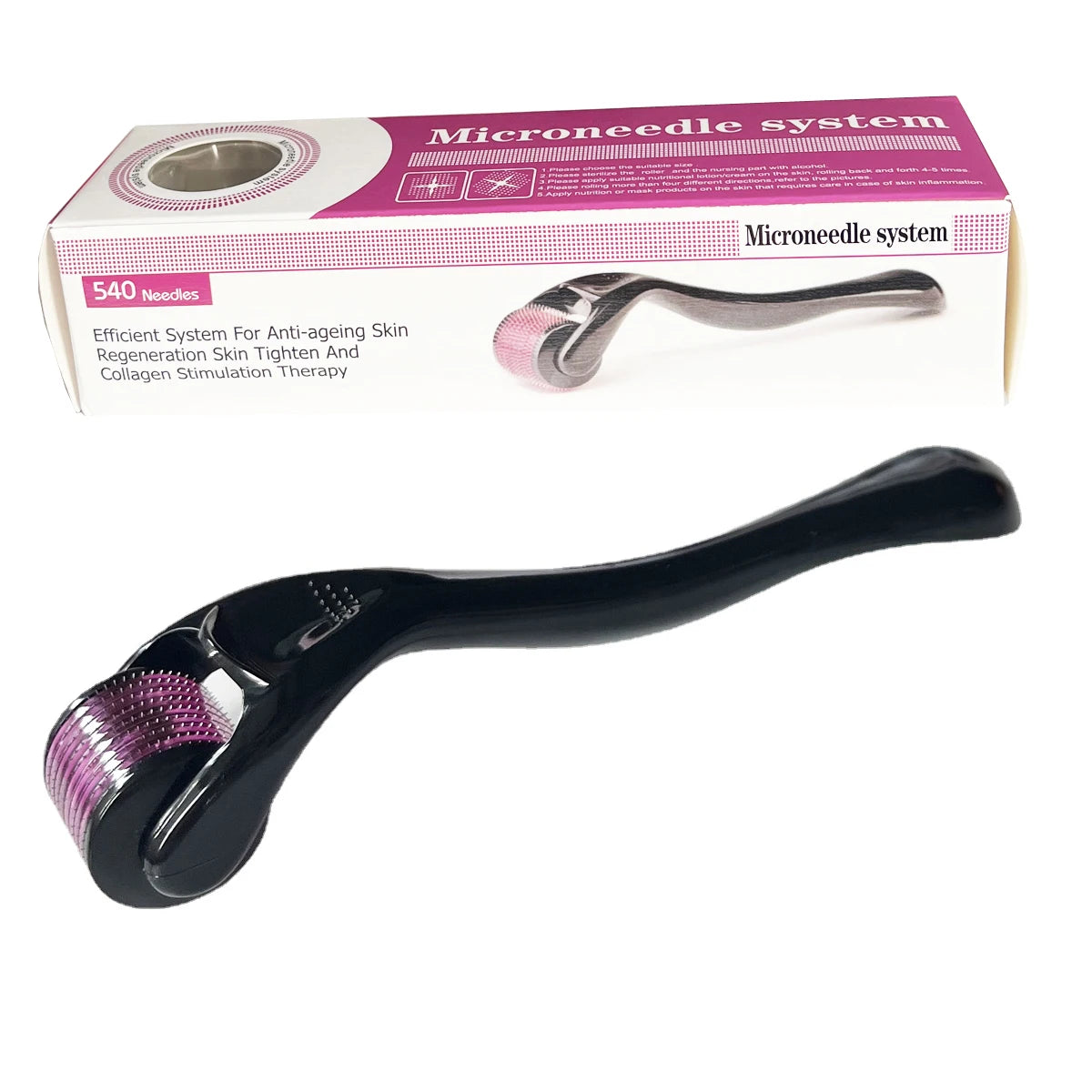 0.2/0.25/0.3mm 540 Derma Roller Micro Needle For Facial Skin Body Face Care