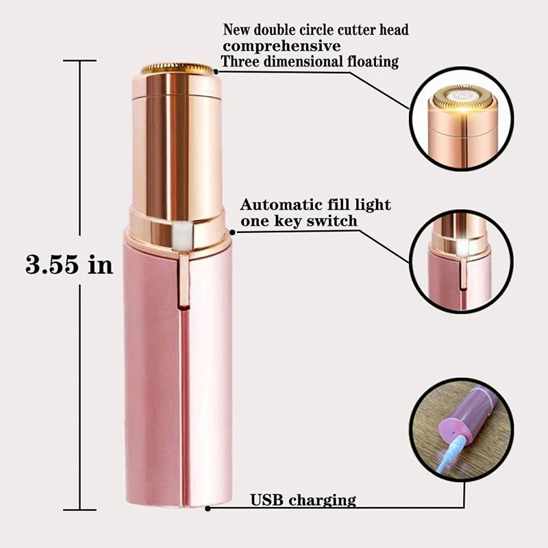 Women's Hair Remover Epilator Face Hair Removal Lipstick Shaver