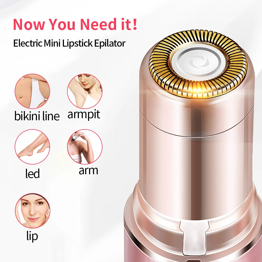Women's Hair Remover Epilator Face Hair Removal Lipstick Shaver