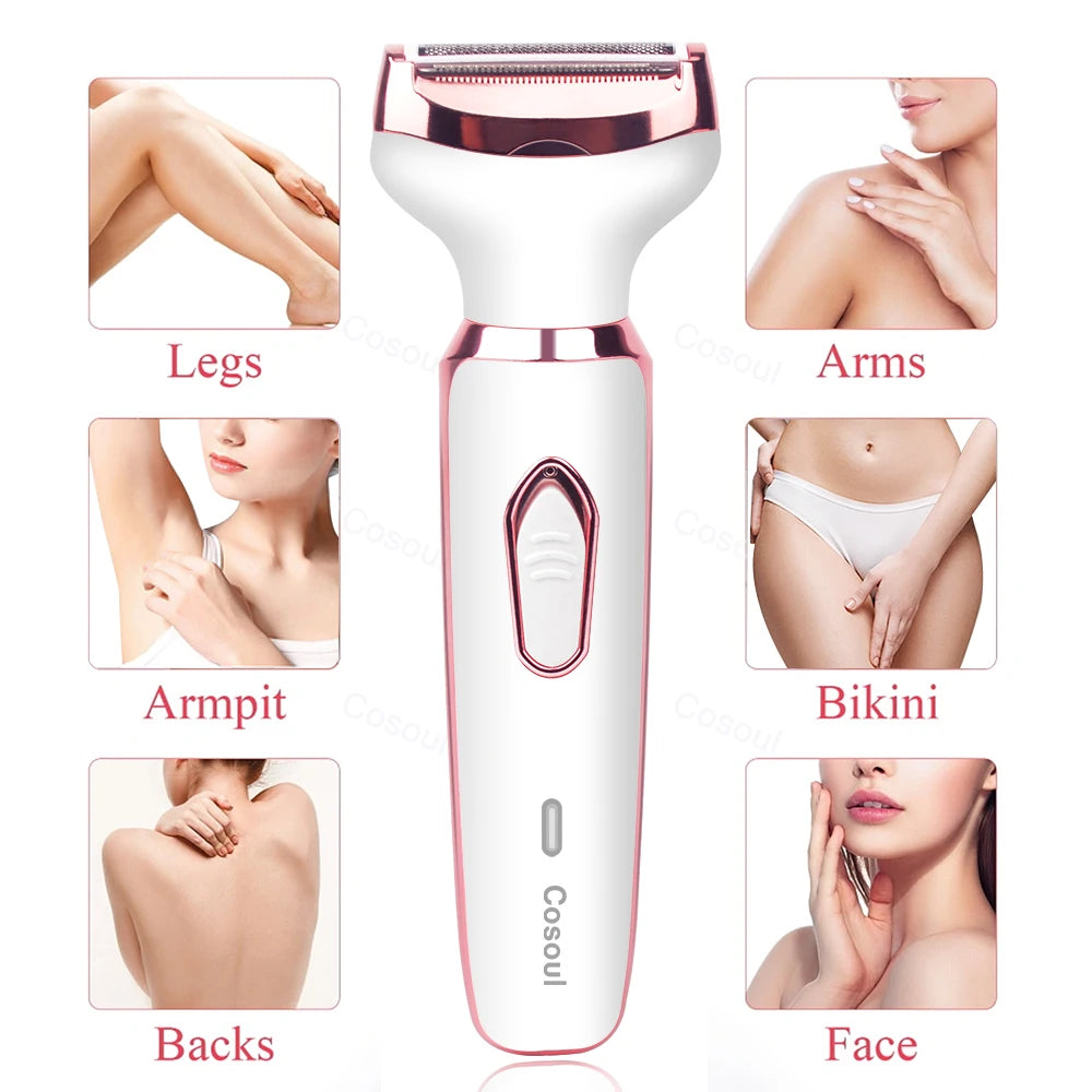 4 in 1 Electric Razor for Women Shaver Mustache Portable Painless